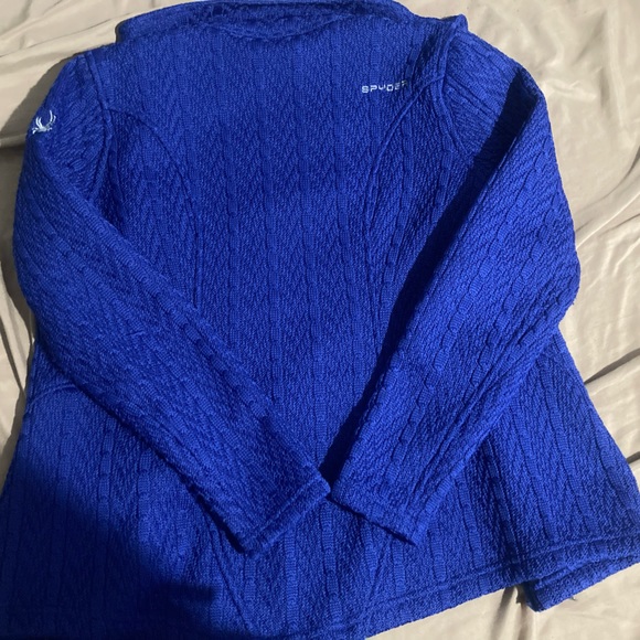 Spyder Blue Womens Zip Up Sweater - Picture 5 of 6